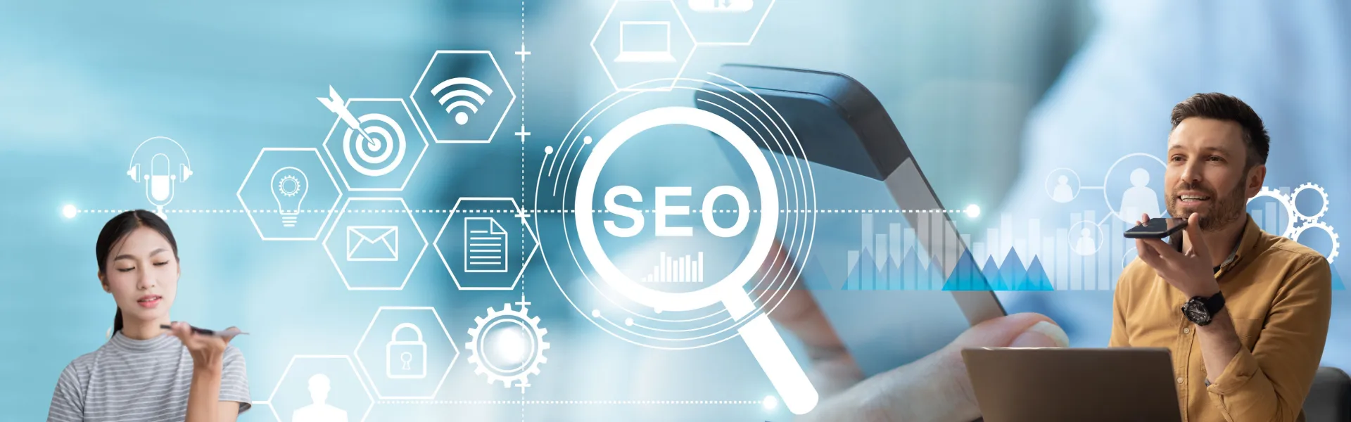 Voice Search SEO: What It Is and Why It Matters Header Background