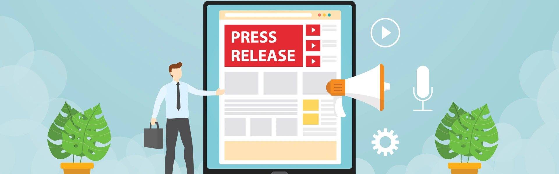 Writing a Press Release: 6 Expert Tips & Free Template Header Background