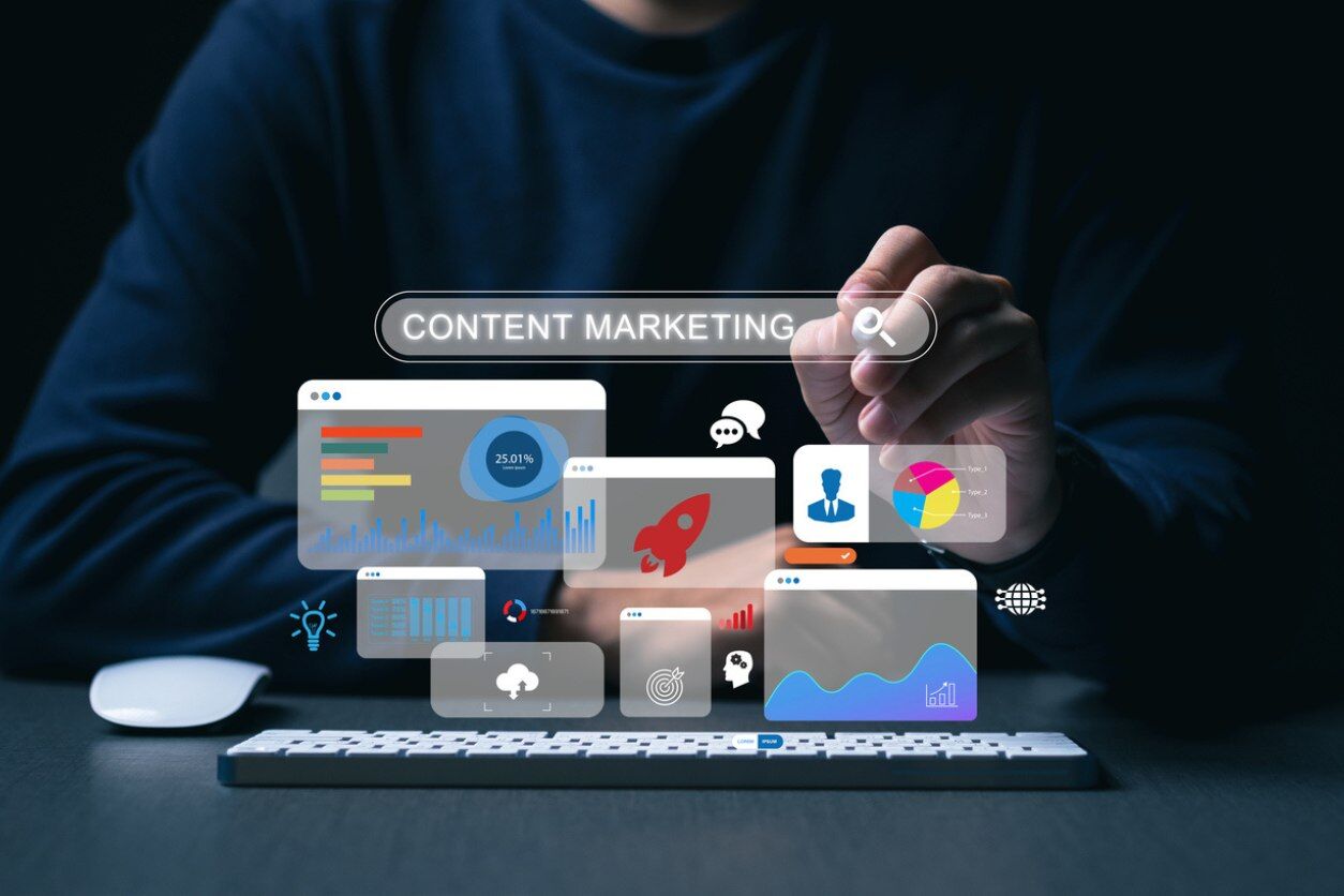 5 Content Marketing Ideas for Small Businesses Header Background