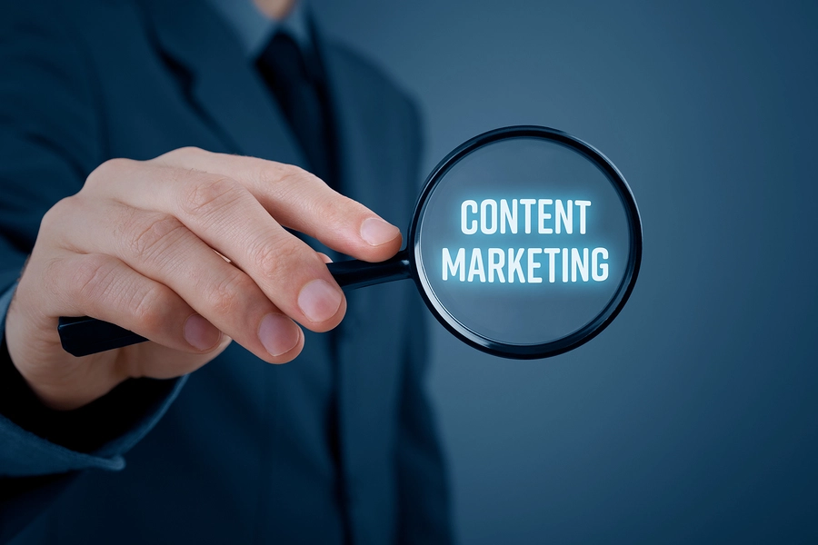 Influencer Marketing Or Content Marketing Header Background