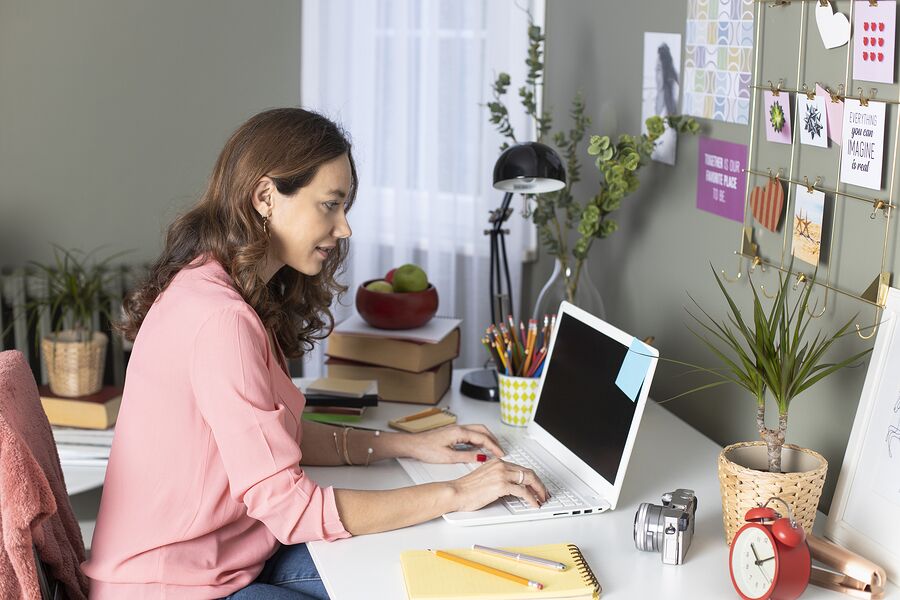 Working From Home Header Background